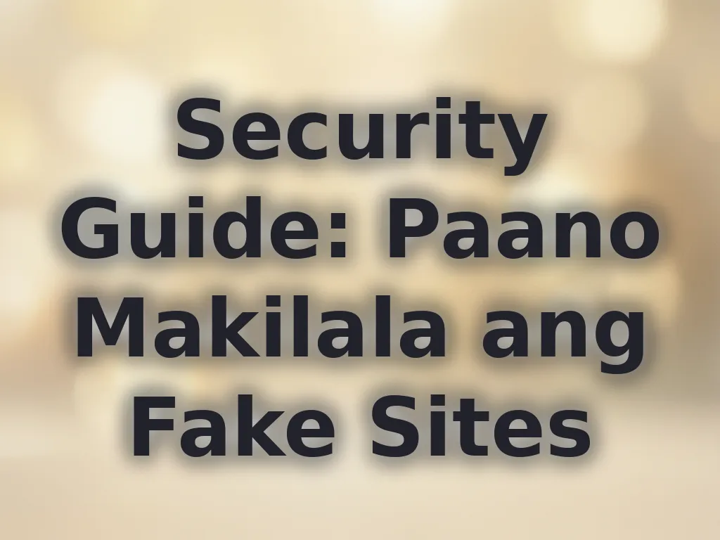 Paano makilala ang fake sites
